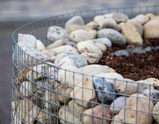 gabion w koszu kosz z gabionem